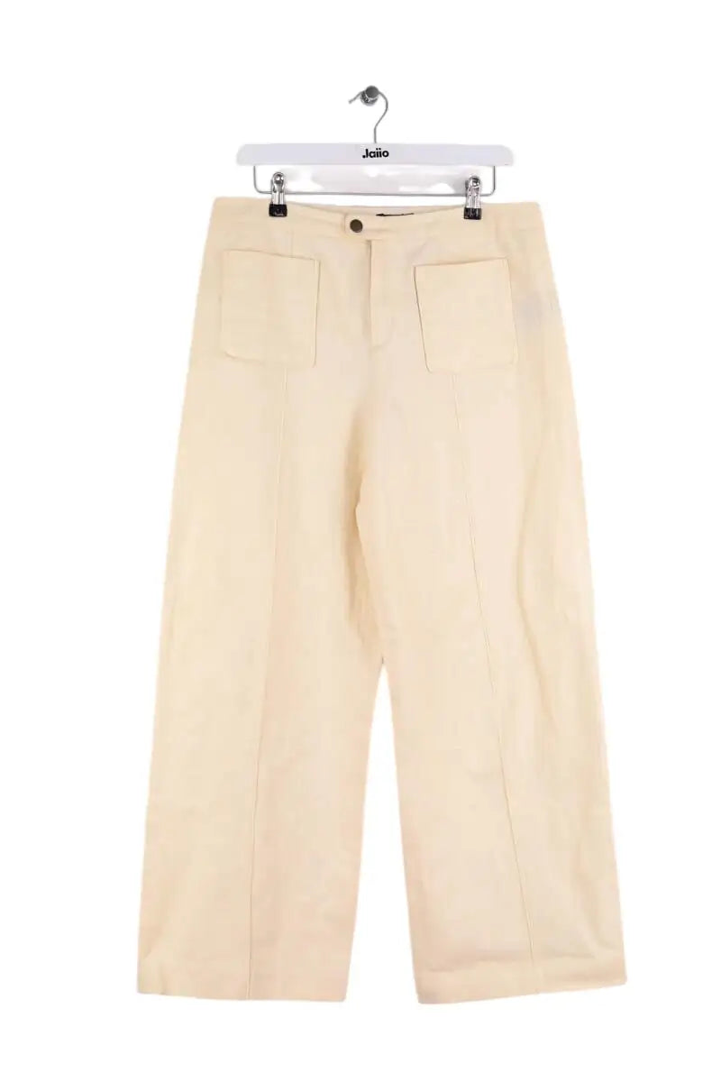 Jean large Soeur Ecru en Coton, taille XL - Seconde Main