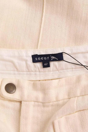 Jean large Soeur Ecru en Coton