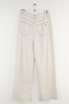 Jean large The New Society Blanc en Coton