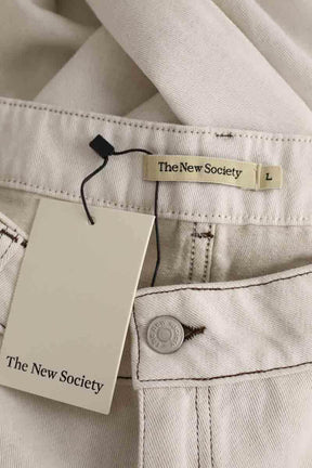 Jean large The New Society Blanc en Coton