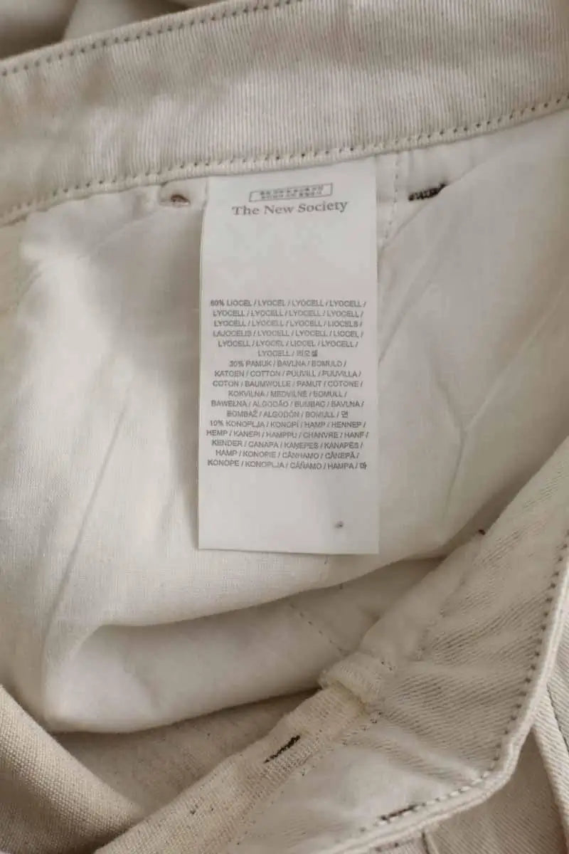 Jean large The New Society Blanc en Coton