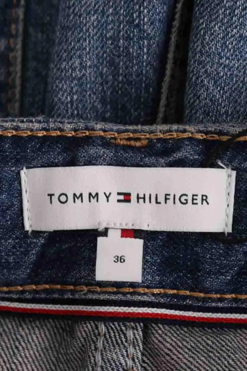 Jean large Tommy Hilfiger Bleu en Coton