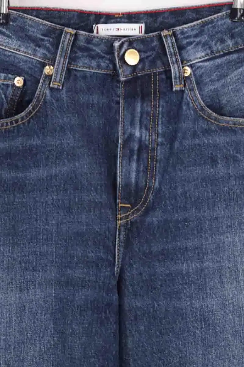 Jean large Tommy Hilfiger Bleu en Coton