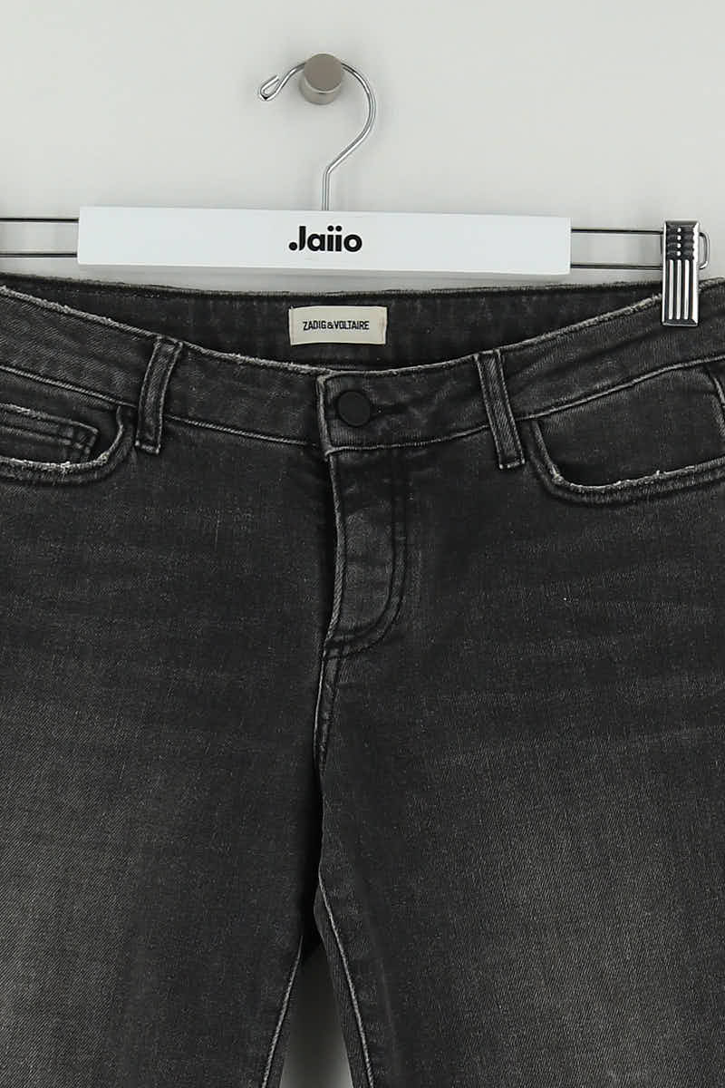 Jean large Zadig & Voltaire Noir en Coton