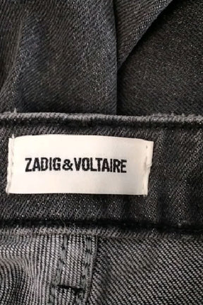Jean large Zadig & Voltaire Noir en Coton