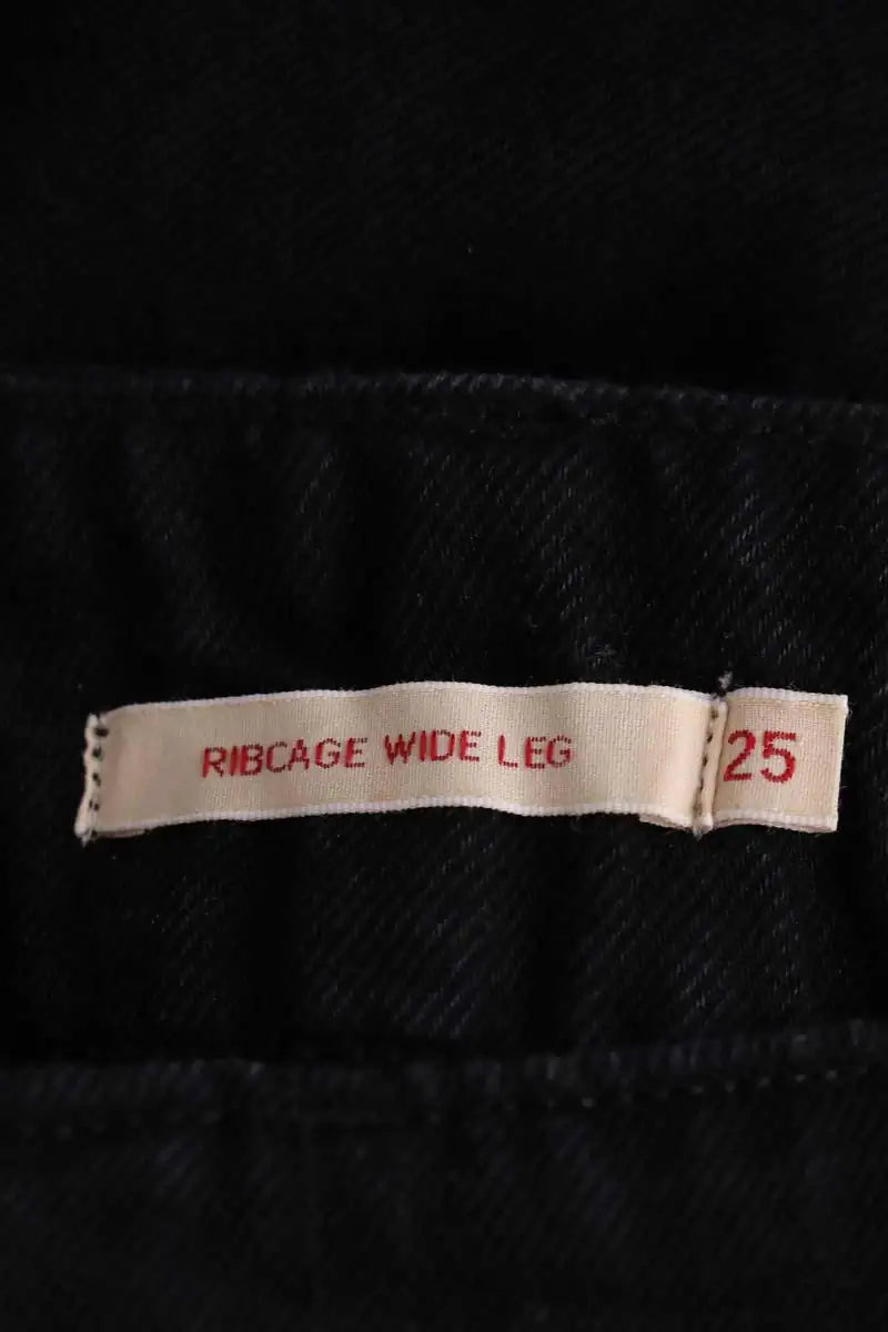 Jean Levi's Ribcage wideleg Noir en Coton