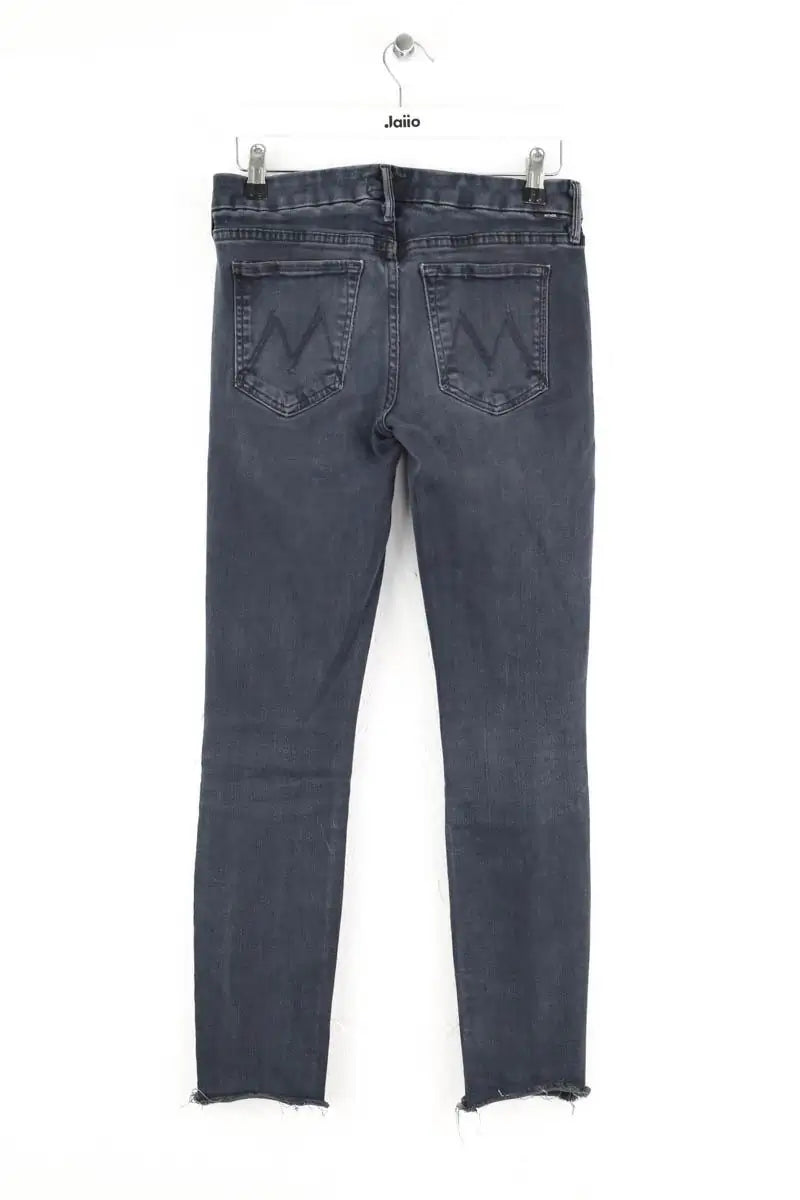 Jean skinny Mother Gris en Coton