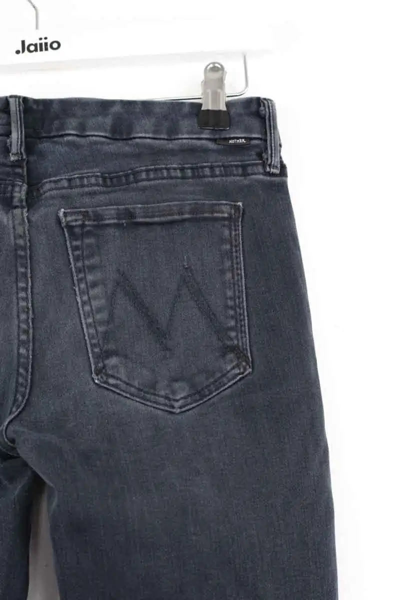 Jean skinny Mother Gris en Coton