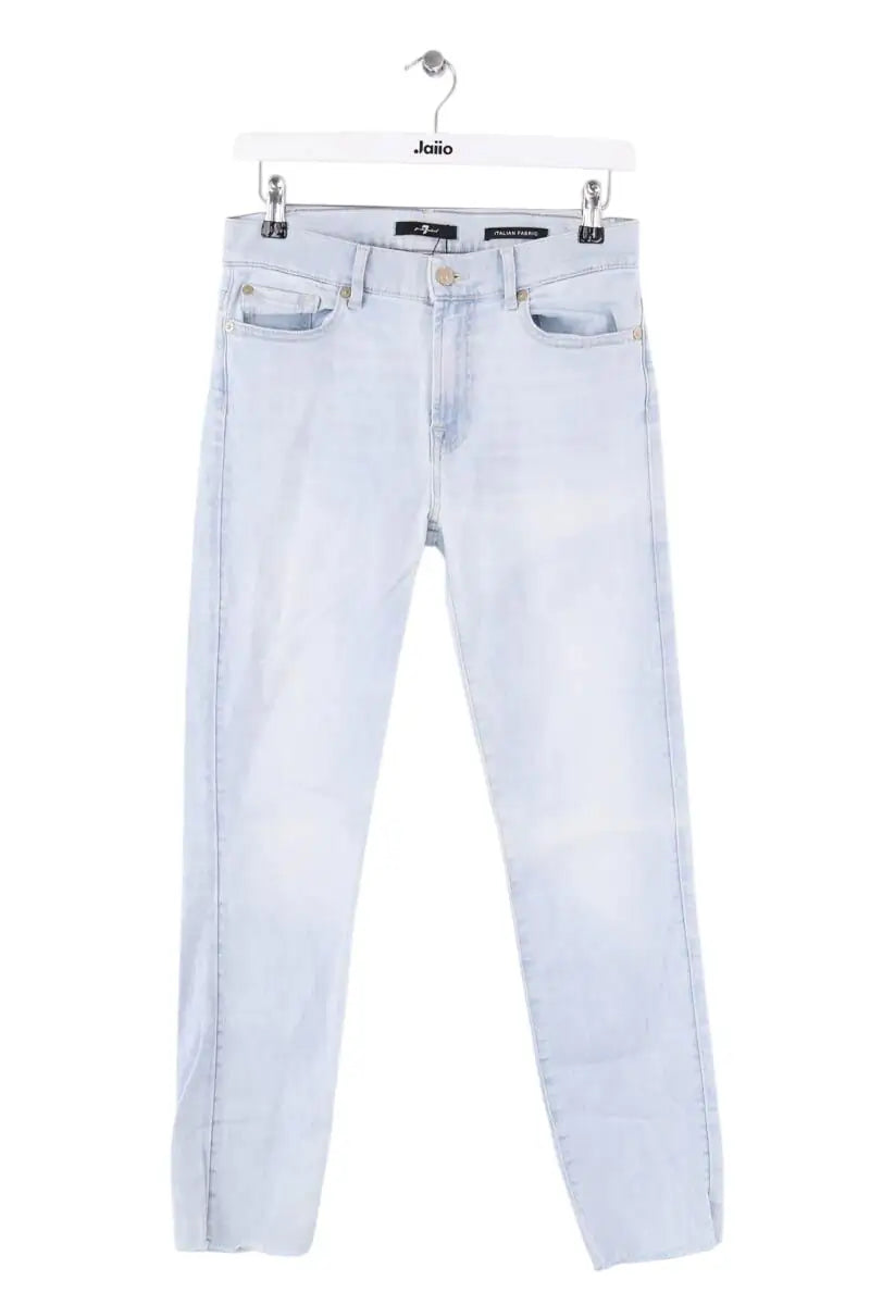 Jean slim 7 For All Mankind Bleu en Coton, taille M - Seconde Main