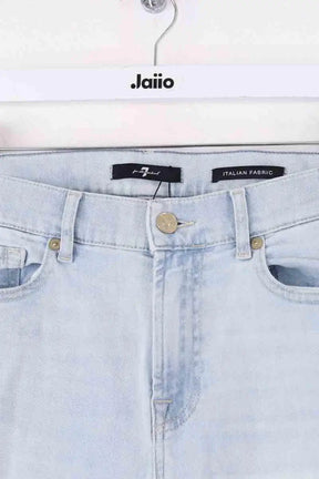 Jean slim 7 For All Mankind Bleu en Coton