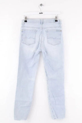Jean slim 7 For All Mankind Bleu en Coton