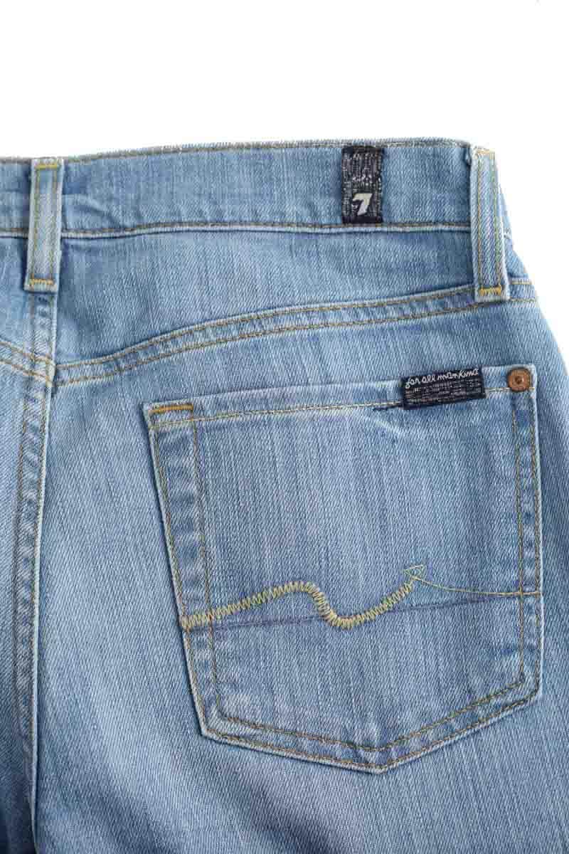 Jean slim 7 For All Mankind Bleu en Coton