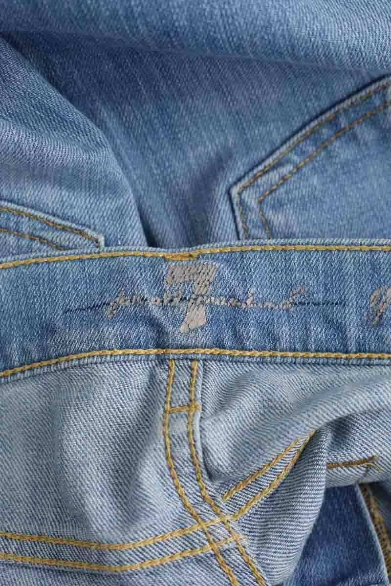 Jean slim 7 For All Mankind Bleu en Coton