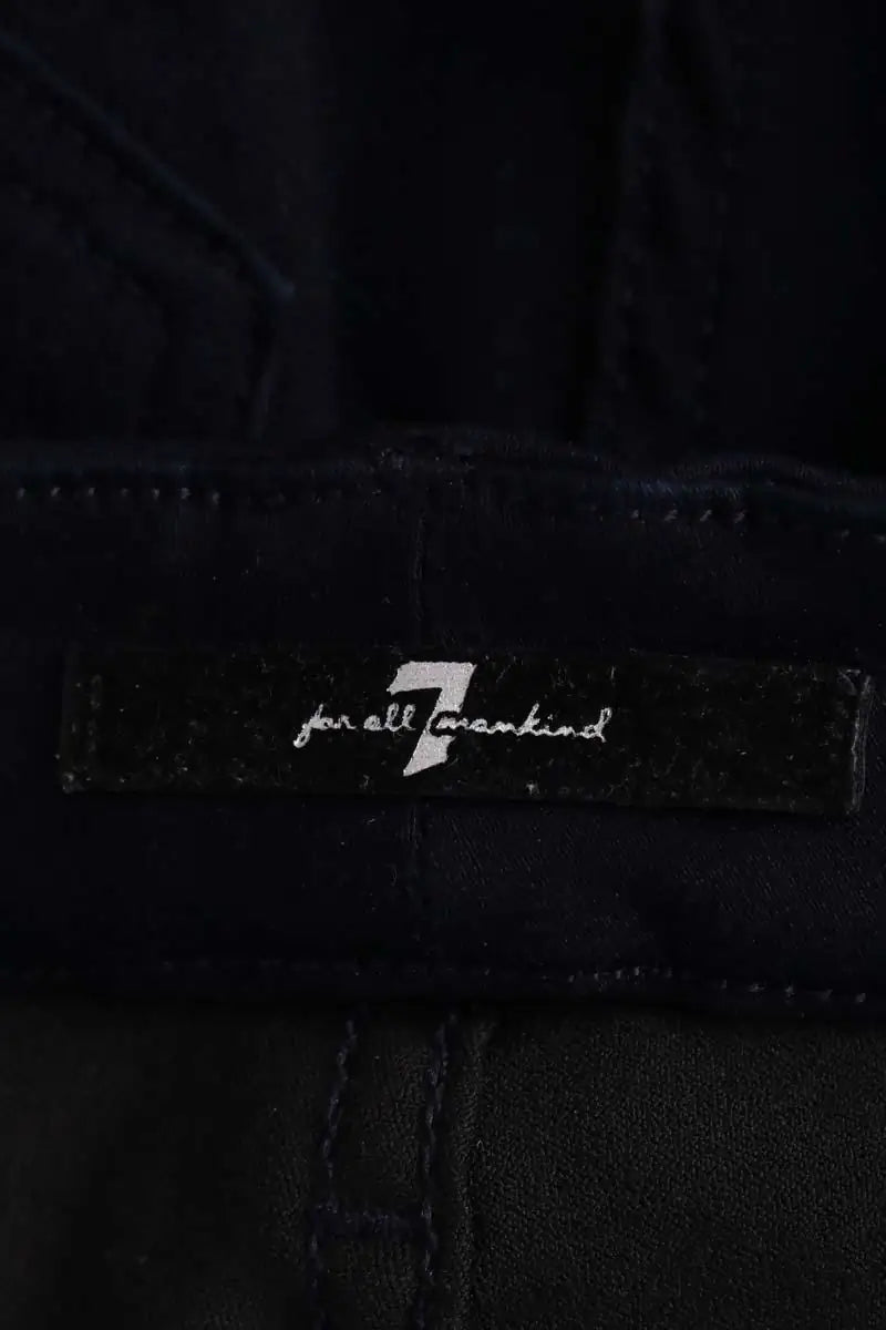 Jean slim 7 For All Mankind Marine en Coton