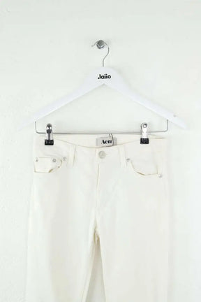 Jean slim Acne Studios Blanc en Coton