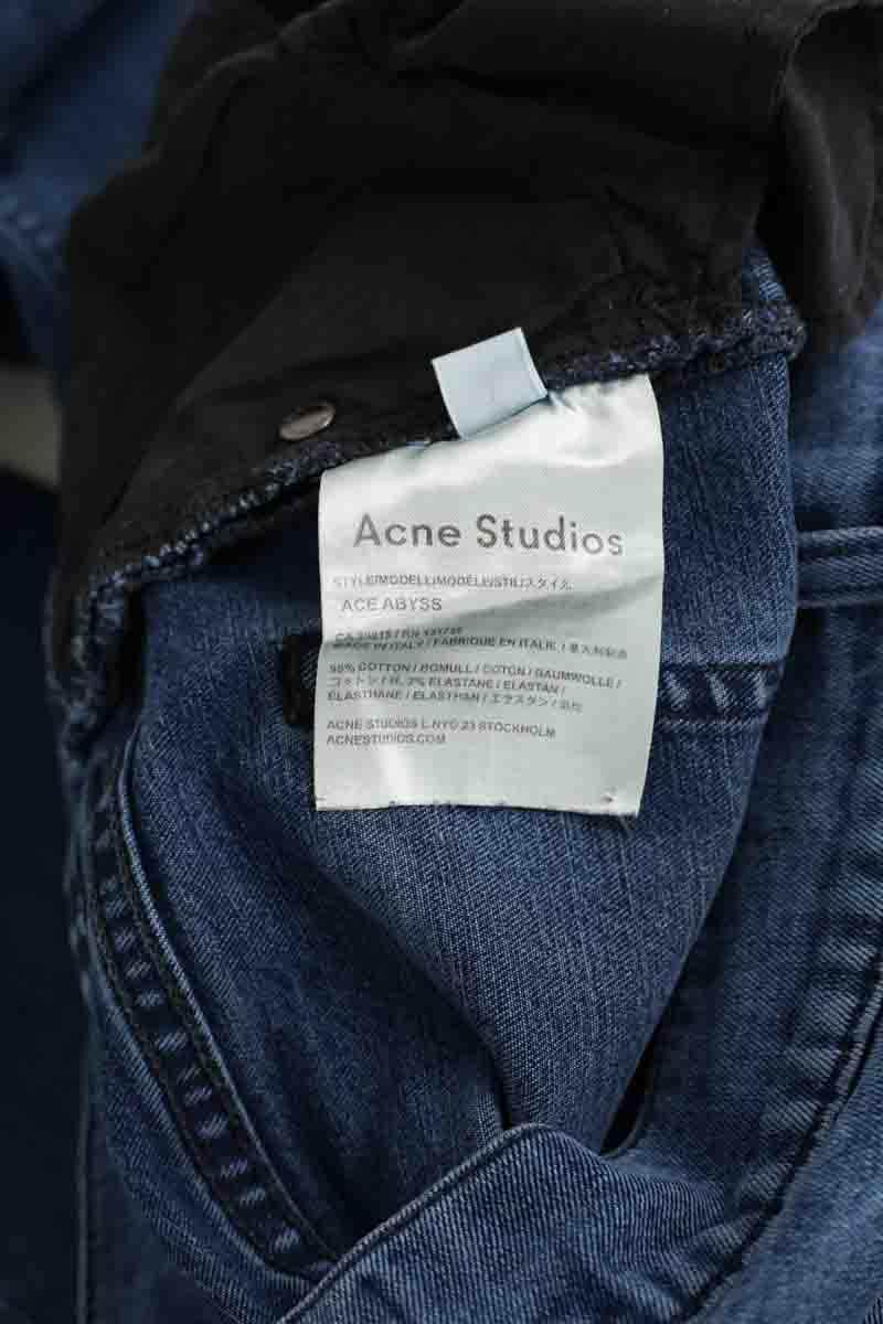 Jean slim Acne Studios Bleu en Coton