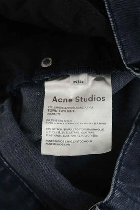 Jean slim Acne Studios Bleu en Coton