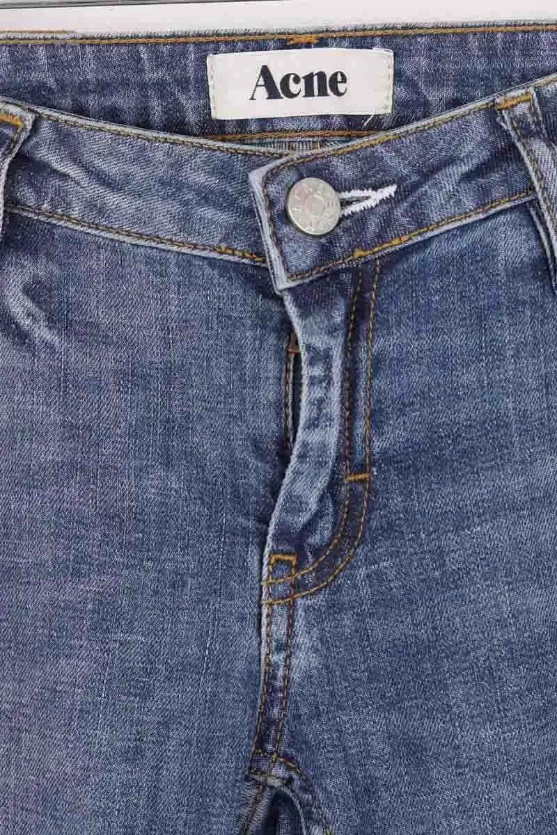 Jean slim Acne Studios Bleu en Coton