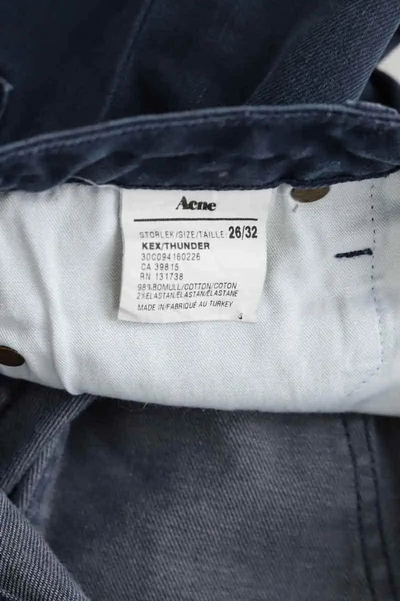 Jean slim Acne Studios Bleu en Coton