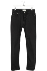 Jean slim Acne Studios Noir en Coton, taille L - Seconde Main