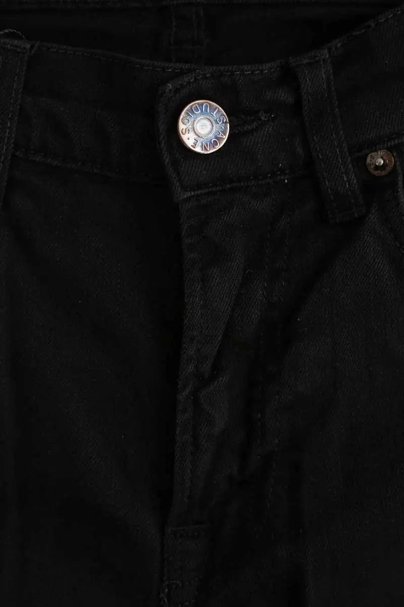 Jean slim Acne Studios Noir en Coton