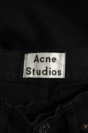 Jean slim Acne Studios Noir en Coton