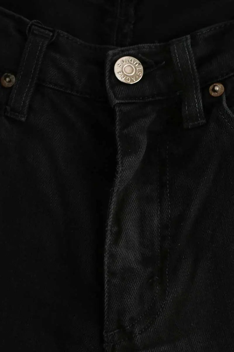 Jean slim Acne Studios Noir en Coton