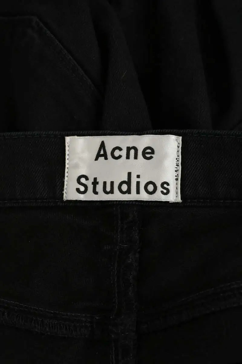 Jean slim Acne Studios Noir en Coton