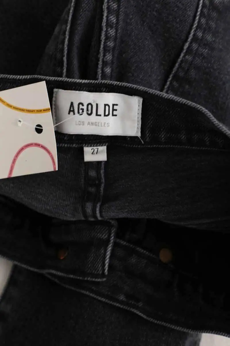 Jean slim Agolde Noir en Coton