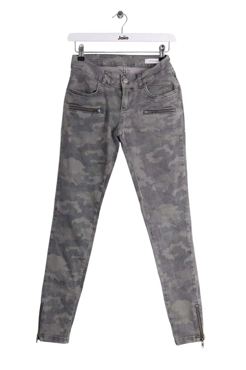 Jean slim Anine Bing Kaki en Coton, taille XS - Seconde Main