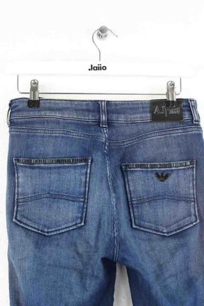 Jean slim Armani Bleu en Coton - élasthanne