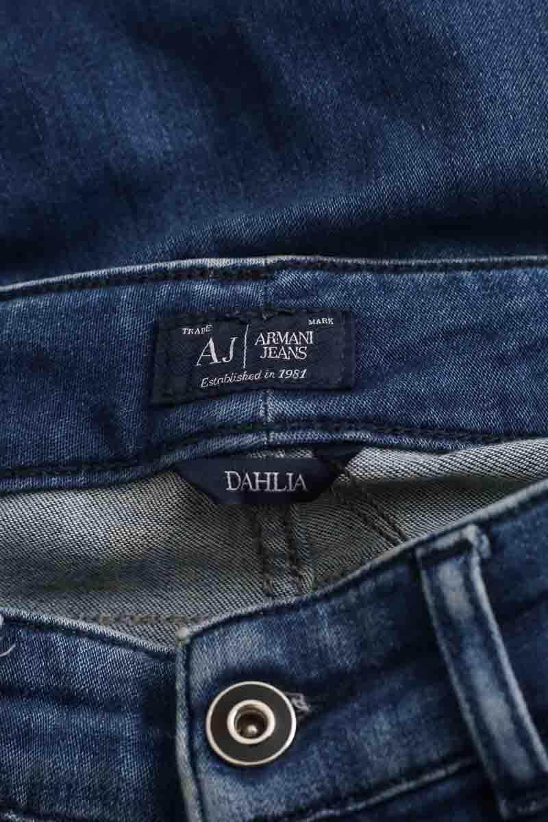 Jean slim Armani Bleu en Coton - élasthanne