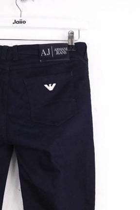 Jean slim Armani Jeans Bleu en Coton