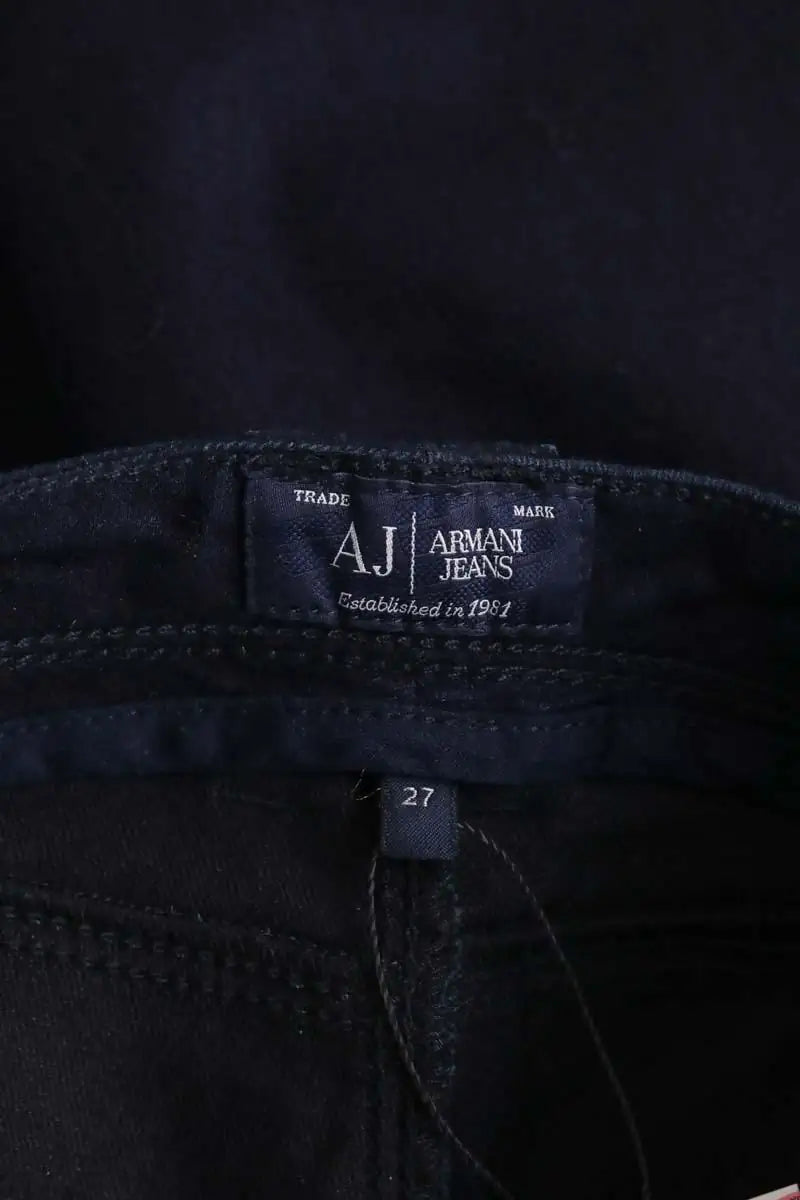 Jean slim Armani Jeans Bleu en Coton