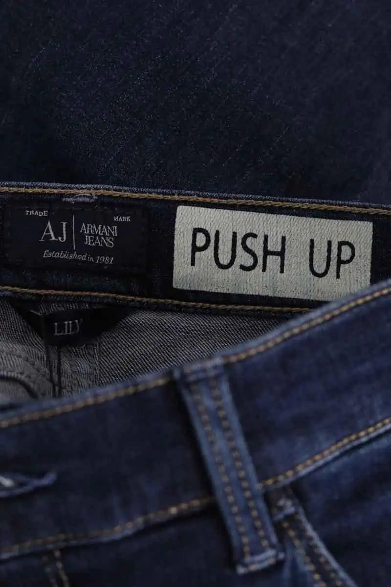 Jean slim Armani Jeans Bleu en Coton