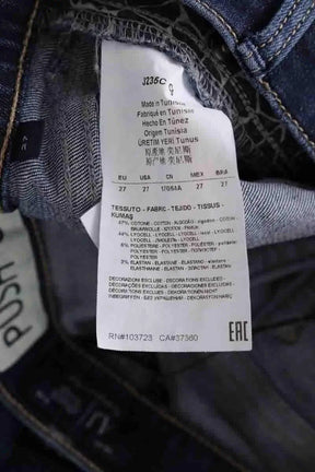 Jean slim Armani Jeans Bleu en Coton
