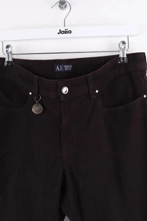 Jean slim Armani Jeans Marron en Coton