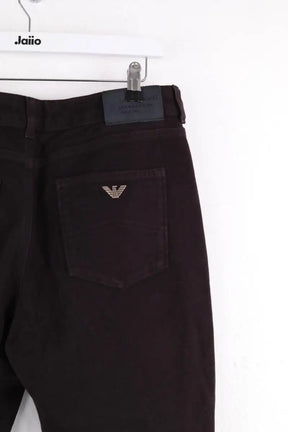 Jean slim Armani Jeans Marron en Coton