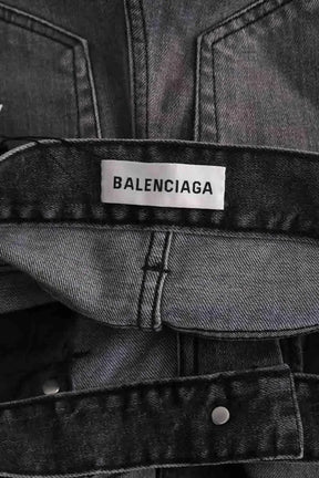 Jean slim Balenciaga Anthracite en Coton
