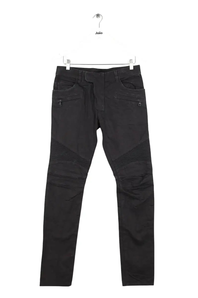Jean slim Balmain Noir en Coton, taille M - Seconde Main