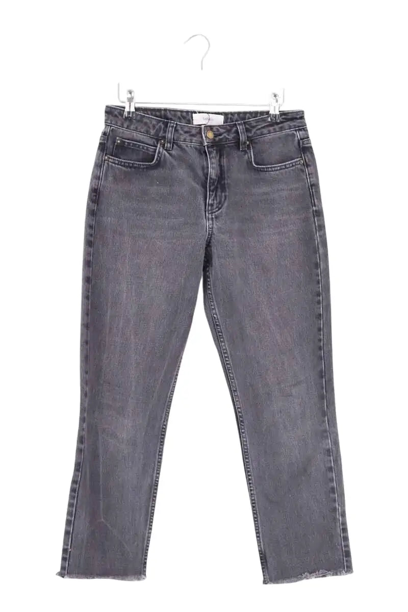 Jean slim Ba&Sh Anthracite en Coton, taille S - Seconde Main