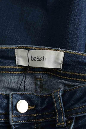 Jean slim Ba&Sh Bleu en Coton