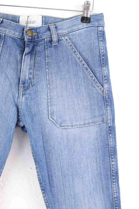Jean slim Ba&Sh Bleu en Coton