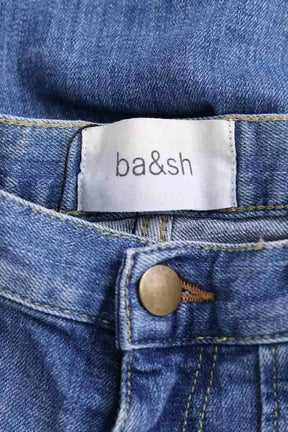 Jean slim Ba&Sh Bleu en Coton
