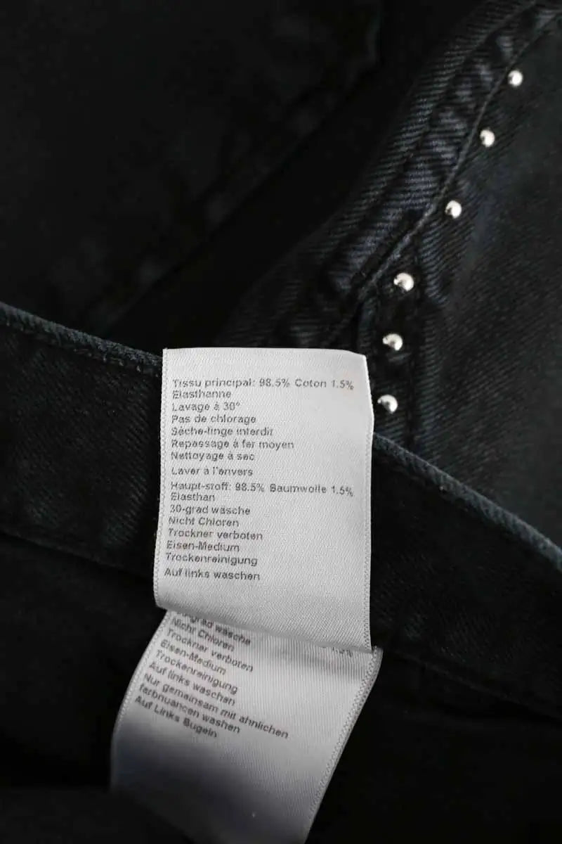 Jean slim Bash Noir en Coton