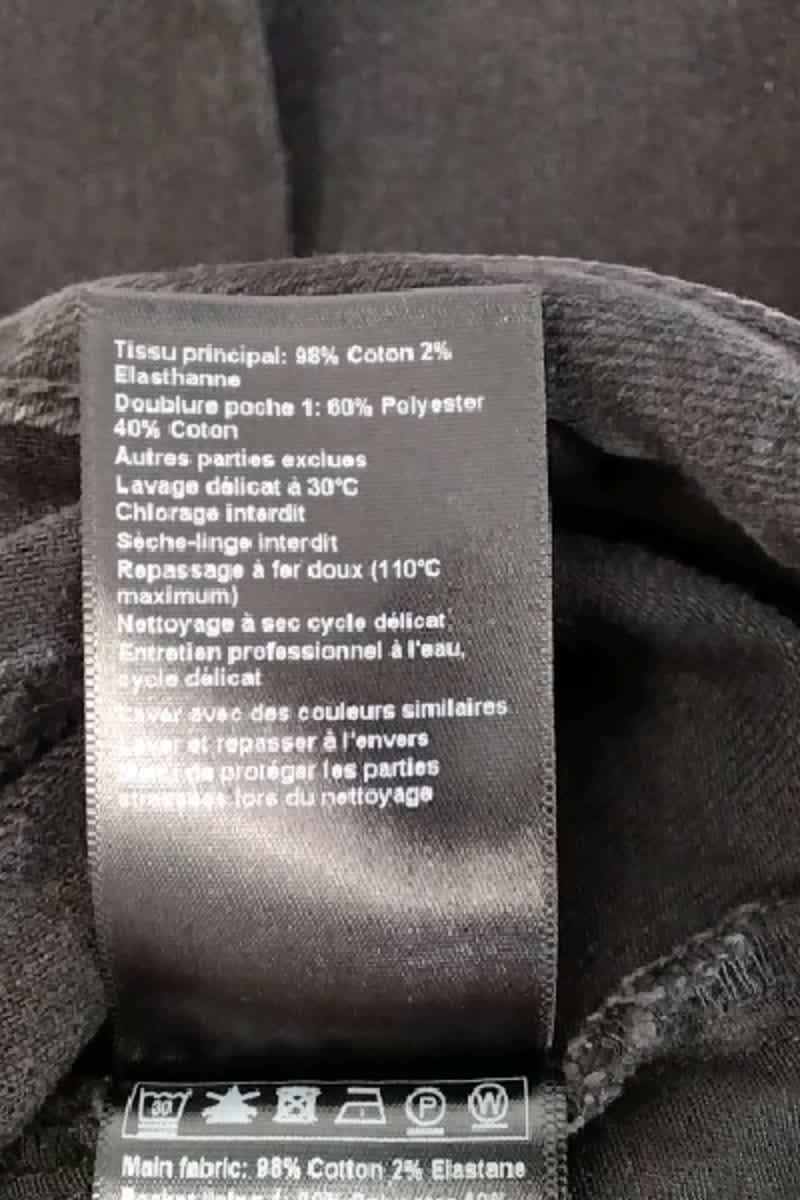 Jean slim Bash Noir en Coton