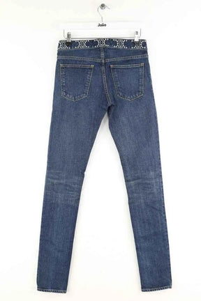 Jean slim Celine Bleu en Coton - élasthanne