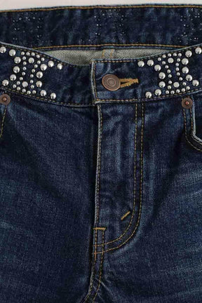 Jean slim Celine Bleu en Coton - élasthanne