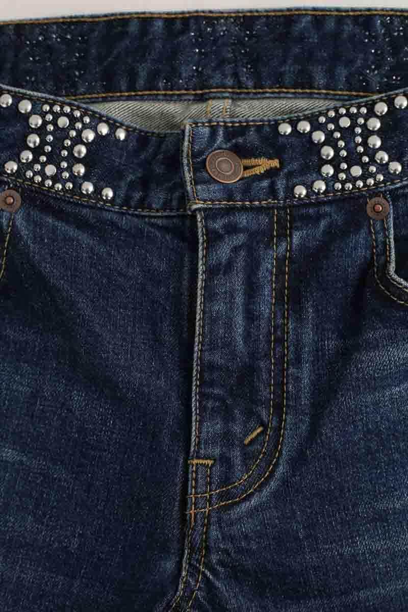 Jean slim Celine Bleu en Coton - élasthanne