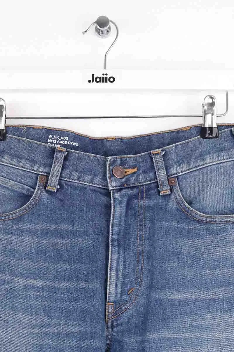 Jean slim Celine Bleu en Coton